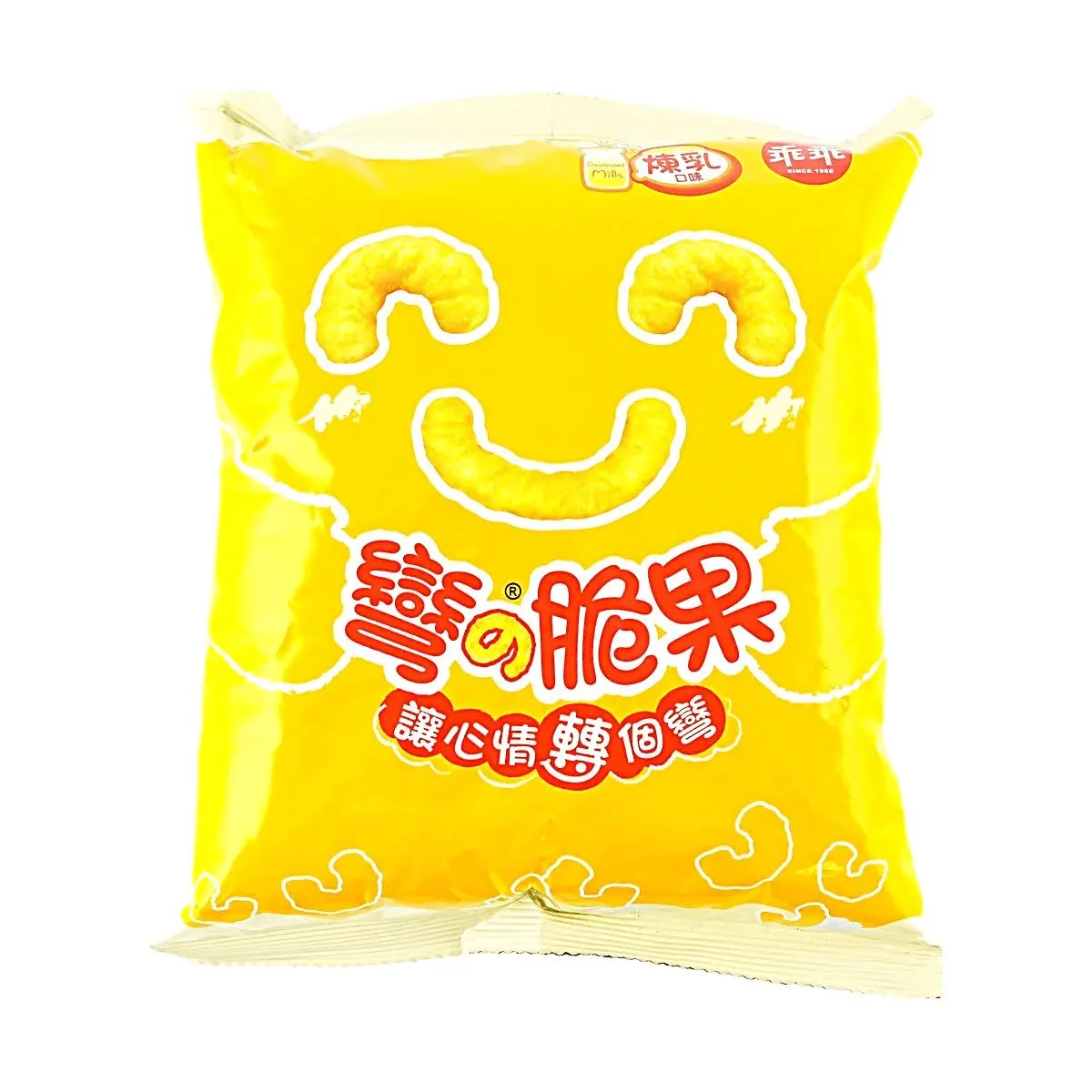 KWAN Taiwan Condensed Milk Flavored Corn Crisps 40g - Crunchy Sweet Snack KWAN Taiwan Condensed Milk Flavored Corn Crisps 40g - Crunchy Sweet Snack