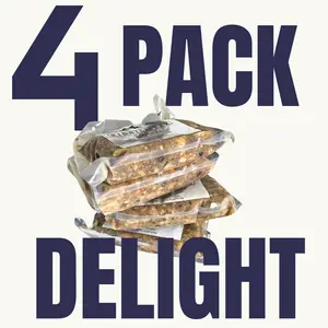 Rigbis Peak Dog Food 4-Pack Delight - Organic Chicken/Beef Dog Food Bundle