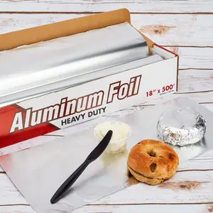 18" x 500' Heavy Duty Aluminum Foil Roll - 1 Roll