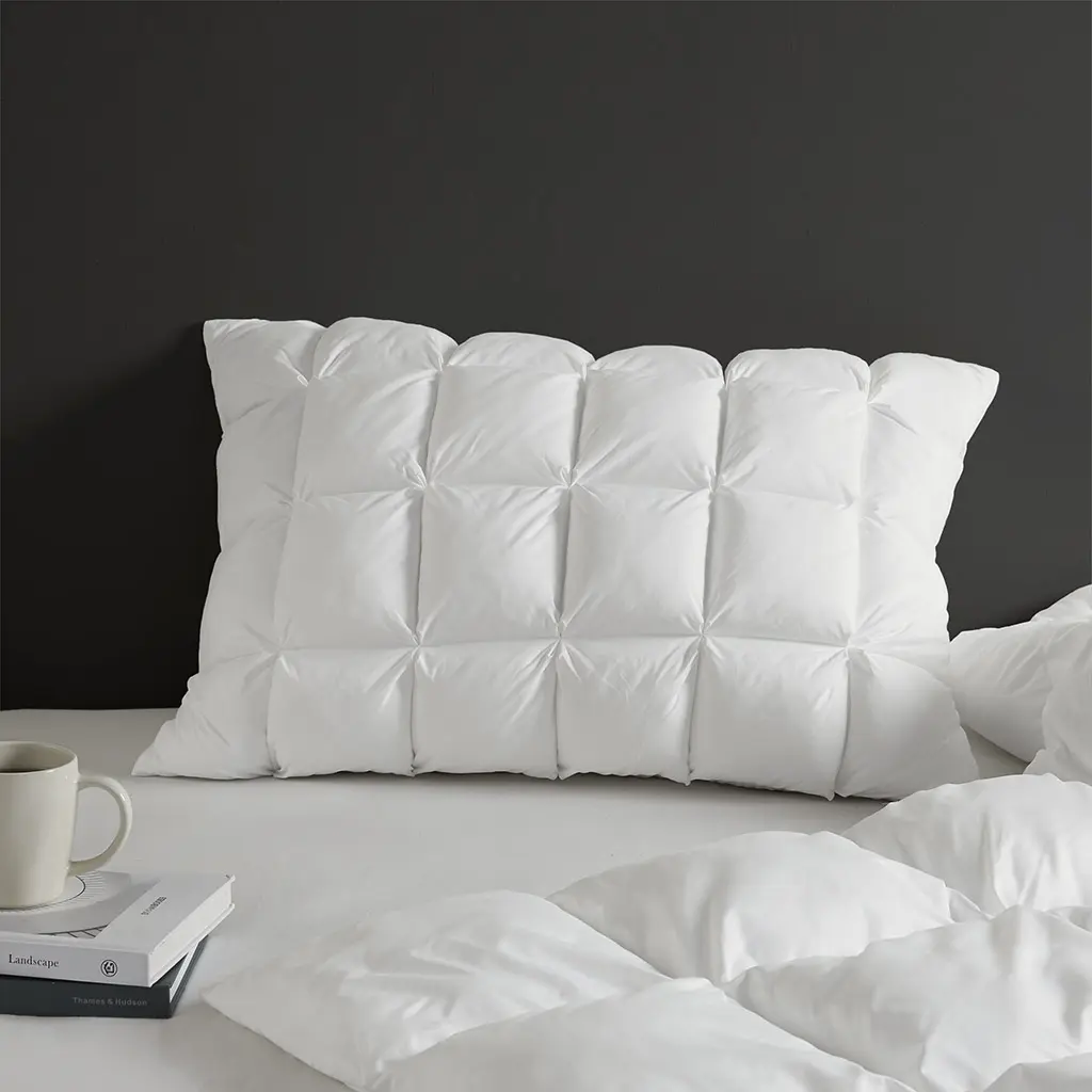 Madison Park Single Piece Luxurious Pillow Protector - 20"W x 28"L Solid Microfiber Bedding, 3D Puff Stitching, Softness-Enhancing Down Alternative Polyester Fiber, OEKO-TEX Certified, Machine Washable