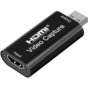 AXHDCAP 4K HDMI Video Capture Card, Cam Link Card   Capture Adapter HDMI to USB 2.0 Record Capture Device for Streaming, Live Broadcasting, Video Conference, Teaching, Gaming