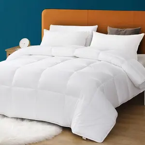 Cover Down Alternative Comforter  Size- Cloud Bed Comforter for  Season, Breathable White Duvet, Ultra-Soft Duvet Insert (106x90)