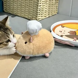 Realistic Rat Plush Toy Doll, Realistic Mouse Pet Stuffed Toy, Cat Play Toy, Polyester Fiber Material, Soft and Cuddly
