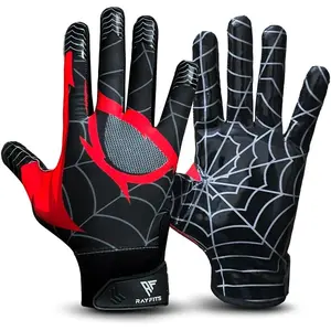 Football Gloves Receiver Gloves Super Sticky Boost Grip & Performance for Games & Training – Youth & Adult Sizes