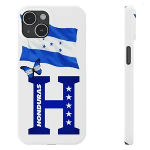 Vibrant Patriotic Blue White Honduras Flag Design Shockproof Heavy Duty Tough Phone Case for iPhone 11 12 13 14 15 16 17 Pro Max Plus