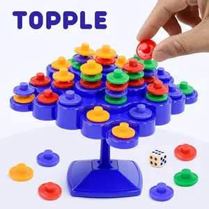 Five-Level Balance Tree Game - Math Stack Training Toy with Colorful Discs, Interactive Party Game for & Adults, Educational Learning