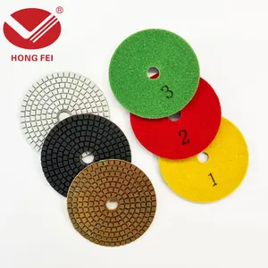 Floor grinding pads — 4-inch diamond polishing pads for granite, marble, and concrete; professional-grade diamond polishing pads for polishing marble and granite.