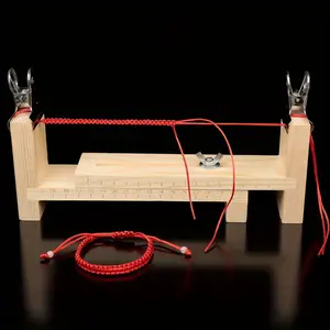Adjustable Braided Bracelet Making Kit, U-shaped Braided Rope Wood Frame, DIY Jewelry Rope Making Tool, The Ideal Tool Choice for Craft Lovers