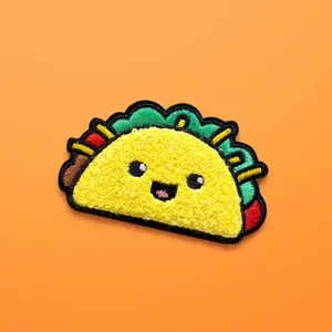 Taco Patch - Iron On Patches - Chenille Patches - Cute Gift