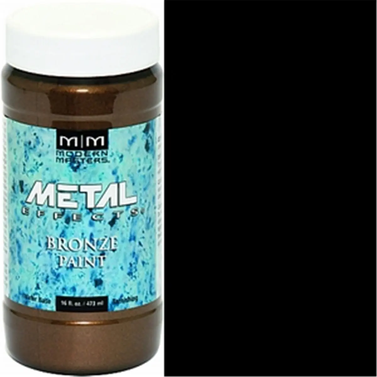 MODERN MASTERS ME396 16 oz Water-Based Bronze Reactive Metallic Paint - Metal Effects, Contains Real Copper, Brass, Iron Particles, Tarnishes Over Time for Automotive & Motorcycle Paint Care, Contains Real Copper, Brass, Bronze, Iron Particles