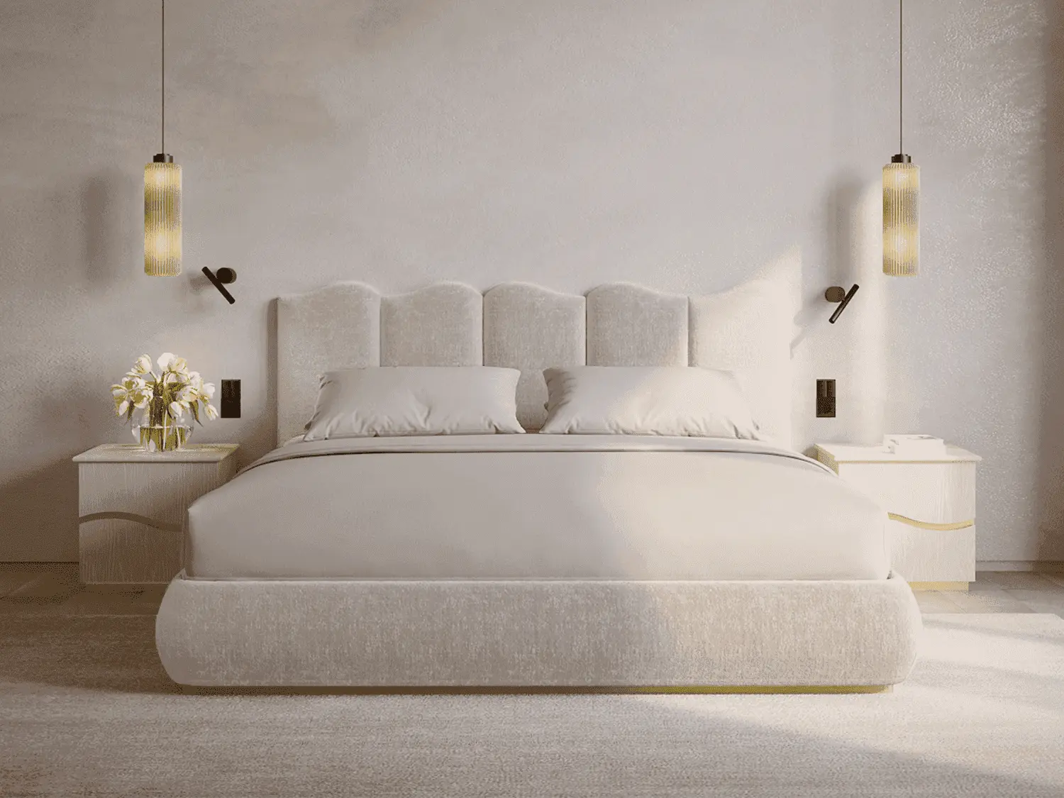Luna Upholstered Panel Bed X Marianna Fiorin - King Size