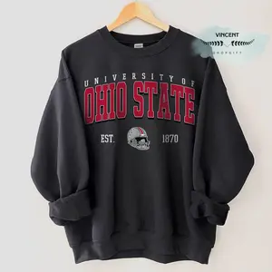 Adult & Youth Ohio Sweatshirt, State of Ohio Sweater Vintage University Crewneck, Varsity Football Shirt, Game Day Apparel Columbus OH Shirt Cincy Sport Gif, Shirt for Adult and Youth