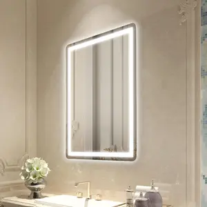 VEVOR LED Bathroom Mirror, TikTokShopBlackFriday, 24" x 32" LED Bathroom Vanity Mirror with Frontlit and Backlit, Anti-Fog Memory Mirror with Lights, Stepless 3 Colors Temperature Dimmable Bathroom Mirror, Wall Mounted