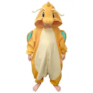 Kid's Pokémon Dragonite Kigurumi Costume Onesie