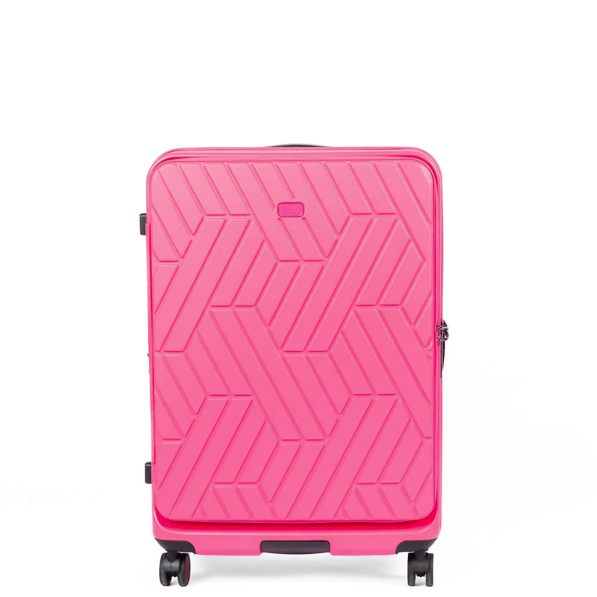 Lug Hard Shell Box Truck Wheelie Checked Luggage, Polycarbonate Construction, Combination Lock, Secure Storage