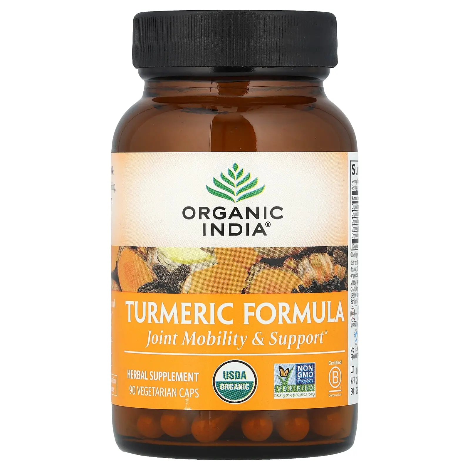Organic India Turmeric Formula, 90 Vegetarian Caps Organic India Turmeric Formula, 90 Vegetarian Caps