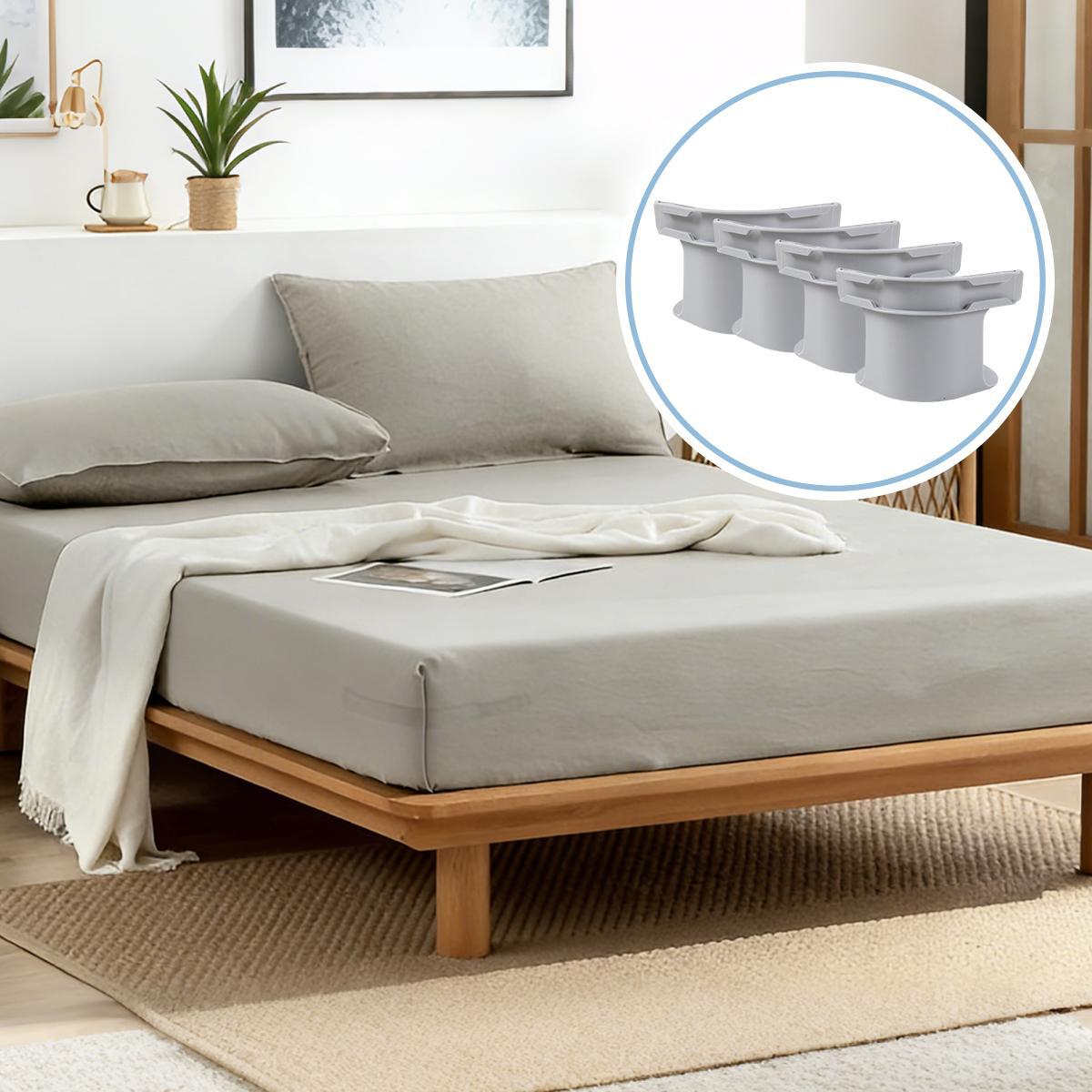 Bed Sheet Holder with Locking Clips, 1 set of 4pcs Bed Sheet Holder Straps Fits Any Size Mattress Keeping The Sheets Firm ，Easy Installation Sheet Clips,Durable Bedding Accessories,New Year's gift, Valentine's Day gift