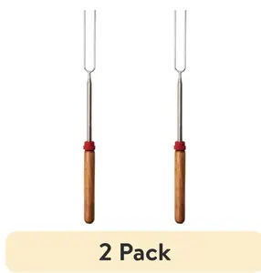 Telescoping Roasting Fork 12.5 to 34 inch, Chrome-Plated Steel, Extendable