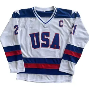 The 21st and 17th jerseys of the men's US ice hockey team - must-have items for fans who want to return to the classic style