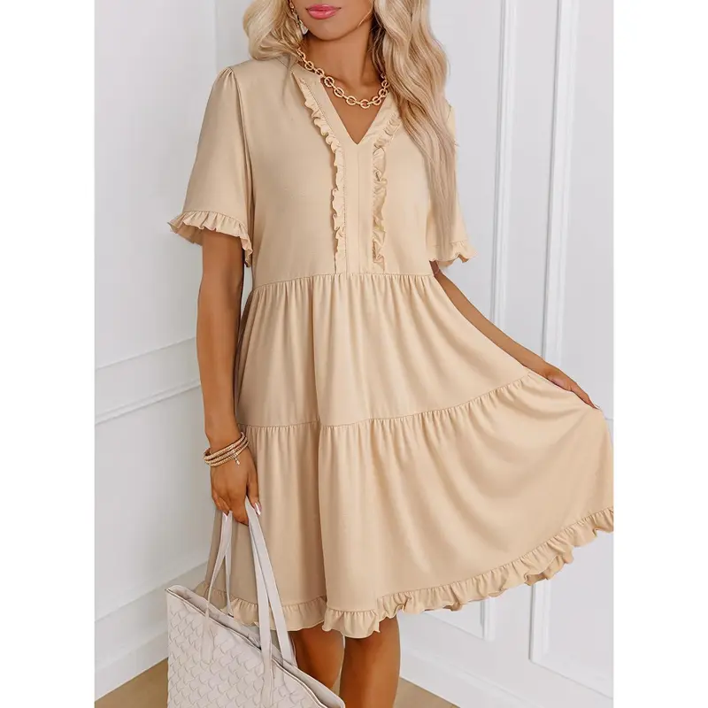 ruffled strappy mini dress - TikTok Shop ruffled strappy mini dress - TikTok Shop