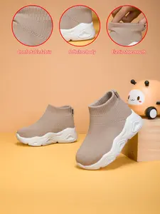 Children Youth Baby Casual Fashion Shock Absorption Wear-Resistant Sole Lightweight Breathable Low Top Mesh Lace-Up Outdoor Indoor Walking Running Shoes