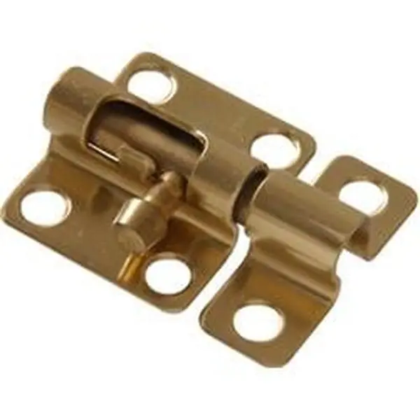 2 in. Solid Brass Mini Barrel Bolt with Bright Brass Finish, Ideal for Houseware Supplies
