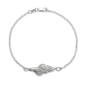 Better Jewelry Conch Shell .925 Sterling Silver Anklet