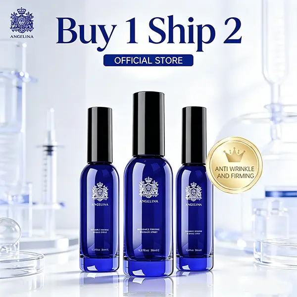 Angelina S19 Triple Peptide Anti-Wrinkle Essence Spray Value Pack (3-Count) – Hydrating Facial Mist for Skin Barrier Repair, Elasticity Boost, Moisture Replenishment, Dewy Complexion, Skin Brightening, Collagen Promotion, Hydrating Spray