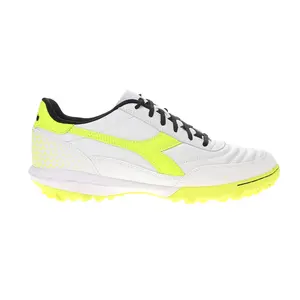 diadora Mens Calcetto Graphic Lightweight Turf Soccer Cleats  - White
