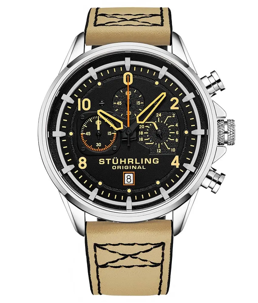Stührling Volda 929 Aviator 45mm Quartz Watch Stührling Volda 929 Aviator 45mm Quartz Watch