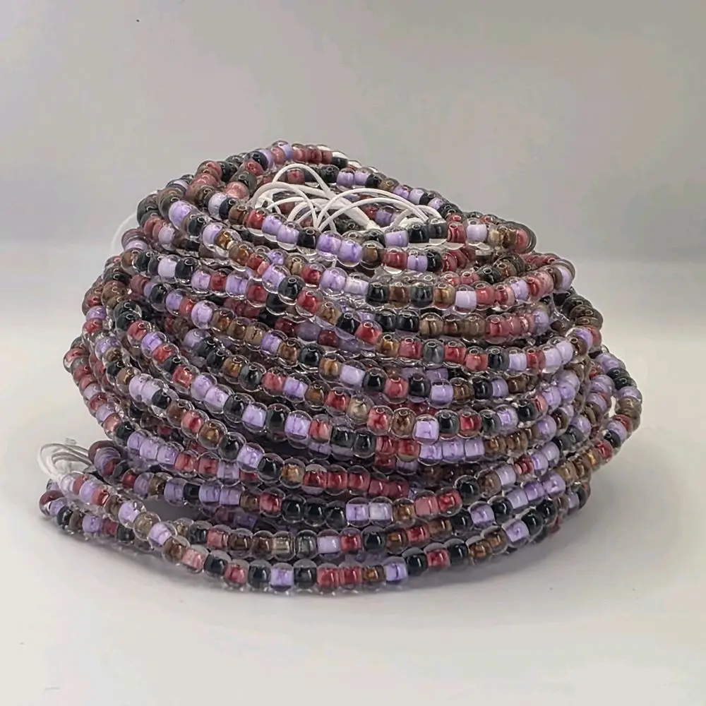 Midnight Passion 50in tie-on waistbeads