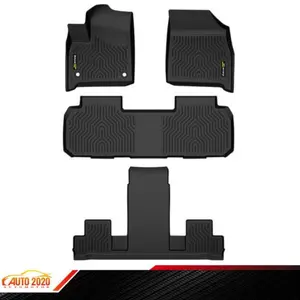 All Weather Carpets Liners TPE 7-Seat 3D Floor Mats Fit For 18-24 Chevy Traverse