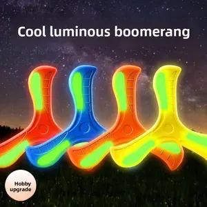 Outdoor Sports Children's Toys Park Outdoor Sports Darts Frisbee Cool Children's Luminous Boomerang Soft Label