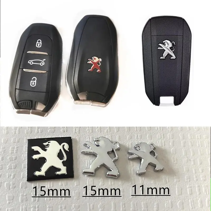 Car Key Stickers Auto Control Keychain Emblem Accessories For Peugeot 206 307 308 207 3008 208 407 508 2008 5008 301 Rifter RCZ