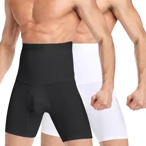 Men High Waist Shorts Shapewear Boxer Tummy Control Pants Compression Shorts Girdle Menswear