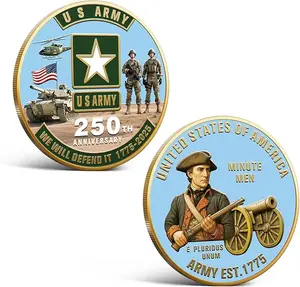 1776–2026 Independence Day Coin, 250 Years Anniversary USA Metal Coin Collectible, Patriotic Souvenir Gift for Americans Coin Collectors History Fans