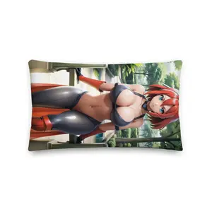 Crimson Breeze Anime Premium Pillow