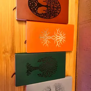 Engraved leather journals