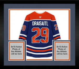 Framed Leon Draisaitl Edmonton Oilers Autographed Blue Pro Jersey - Fanatics Authentic Certified