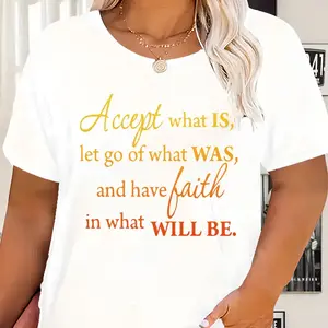 Accept What Is Shirt, Faith Shirt for Women, Inspirational Quote T-Shirt, Motivational Women's Tee, Christian Inspirational Shirt, Let Go What Was Shirt, Self Growth T-Shirt, Mindfulness Shirt for Women, Positive Quote Shirt