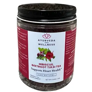 Hibiscus, Beetroot, Tulsi Ayurvedic Wellness Tea