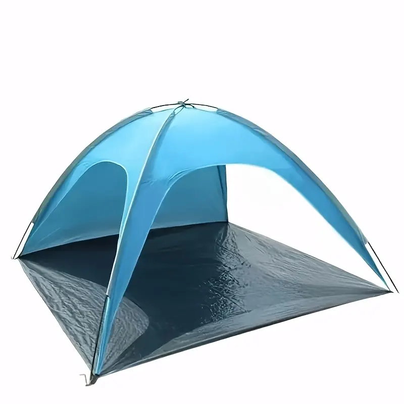 2-3 Person Lightweight Hand Pitch Camping Tent - Silver-Coated Polyester UV Protection Portable Multi-Person Tent, Beach Cabana Canopy for Hiking/Light Outdoor Use, Multi-Person Tents
