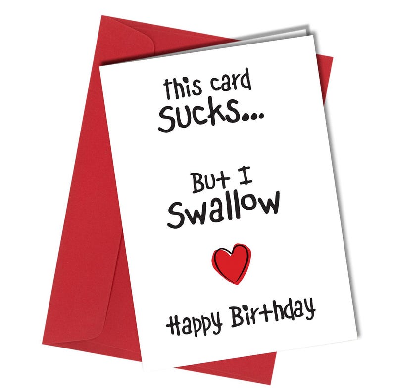 Personalised Funny Rude Birthday Card, Naughty Birthday Card for Boyfriend, Adult Humor Card from Wife or Girlfriend