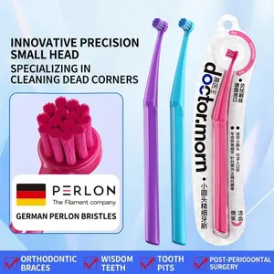 ICESEE End Tuft Toothbrush – Soft Fine Bristles, Braces-Friendly, Precise Cleaning for Hard-to-Reach Areas, Gentle on Teeth & Gums