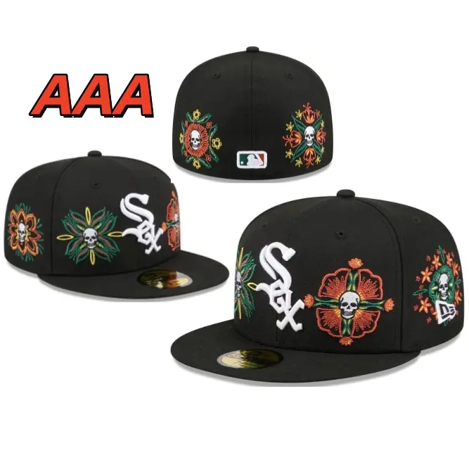 New Era Flat Brim MLB Cap – 59FIFTY Structured Fitted Hat with Bold Embroidered Front Logo