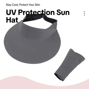 Traceless Summer Sun Protection Hat UPF50+ Empty Top Visor UV Shield Large Brim for Outdoor Sports Adjustable & Breathable,  funny golfer cap summervibes, woman men baseball cap, sunscreen hat
