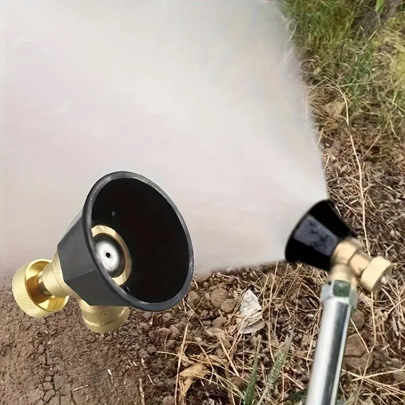 1pc Agricultural High-Pressure Air Vortex Spraying Nozzle Adjustable Water Outlet Nozzle For Flower Grass Gardening Sprink Garden Watering Sprinkler Water Hose Nozzle