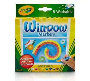 Crayola 8ct. Window Marker Set - Washable Colors