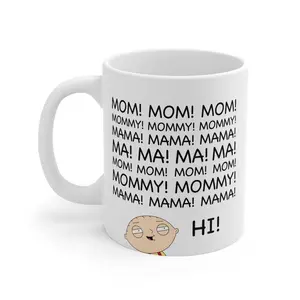 Mom vs Stewie Chaos Mug – Funny Family Humor Coffee Cup”