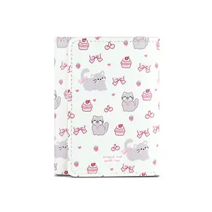 Strawberry Bear Print Wallet for Women Cute 3-Fold Short PU Leather Purse with Card Slots ID Window Portable Coin Purse for Everyday Carry